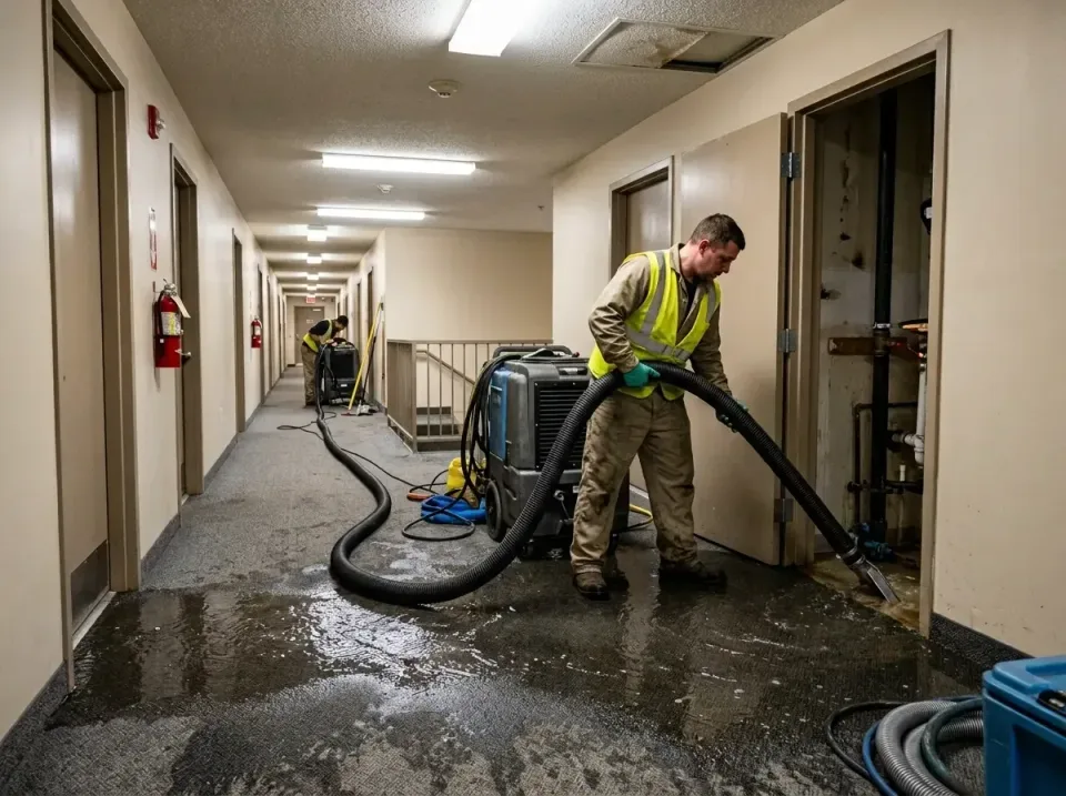 multi-unit-apartment-hallway-f-005 — frequently asked questions, Emergency Burst Pipe Water Extraction & Removal in Pine Bea…